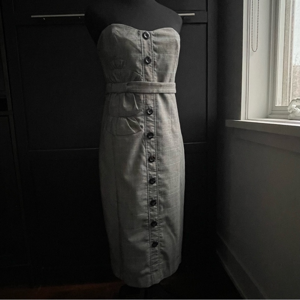 Anthropologie Strapless Dress Size 10